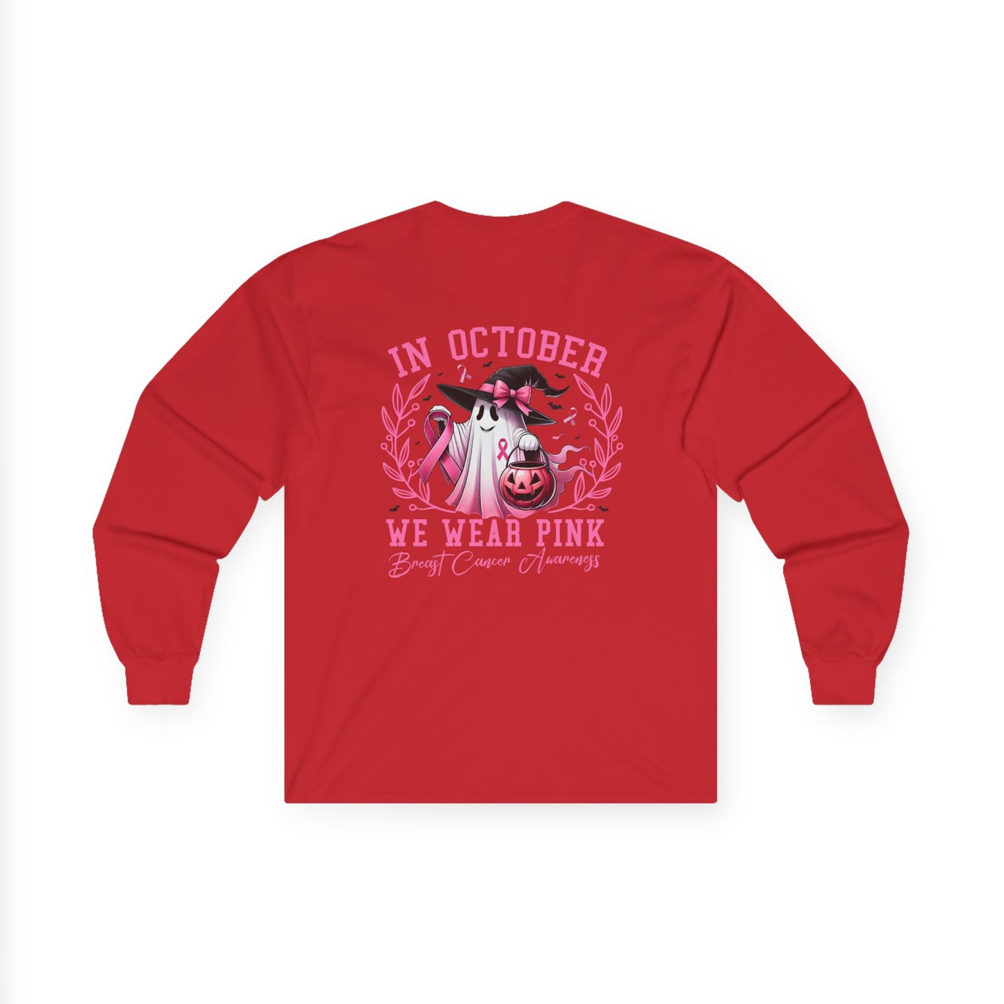 T-Shirt Breast Cancer Awareness Long Sleeve Tee Pink October Shirt Unisex Tee Supportive Apparel Awareness Month Merchandise