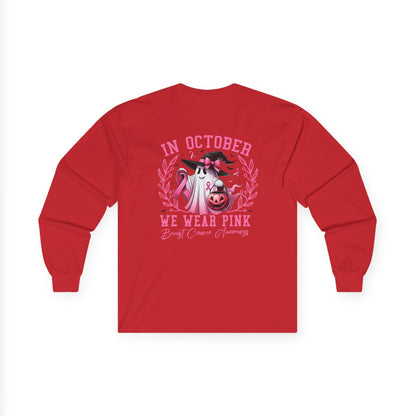 T-Shirt Breast Cancer Awareness Long Sleeve Tee Pink October Shirt Unisex Tee Supportive Apparel Awareness Month Merchandise
