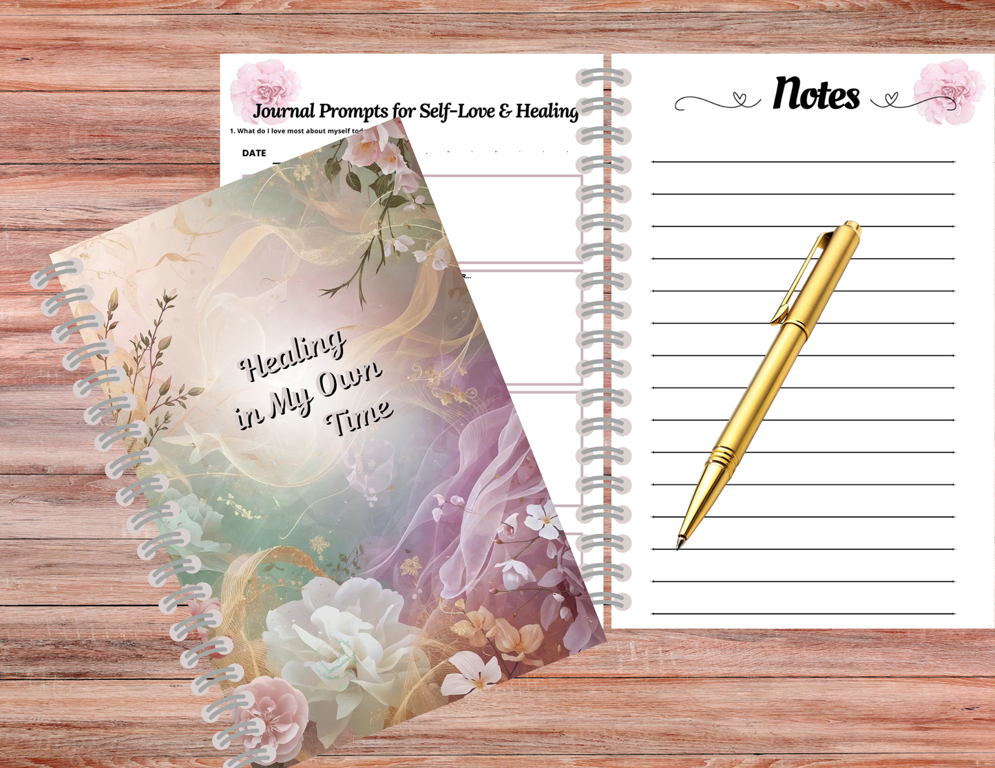 Handmade Made to order Healing Journal for Women Faith Based Prayer Journal Handmade 6x9 Printed to Order Christian Healing Journal