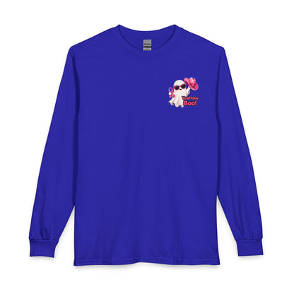 Breast Cancer Awareness Long Sleeve — "In October We Wear Pink" Ghost Tee