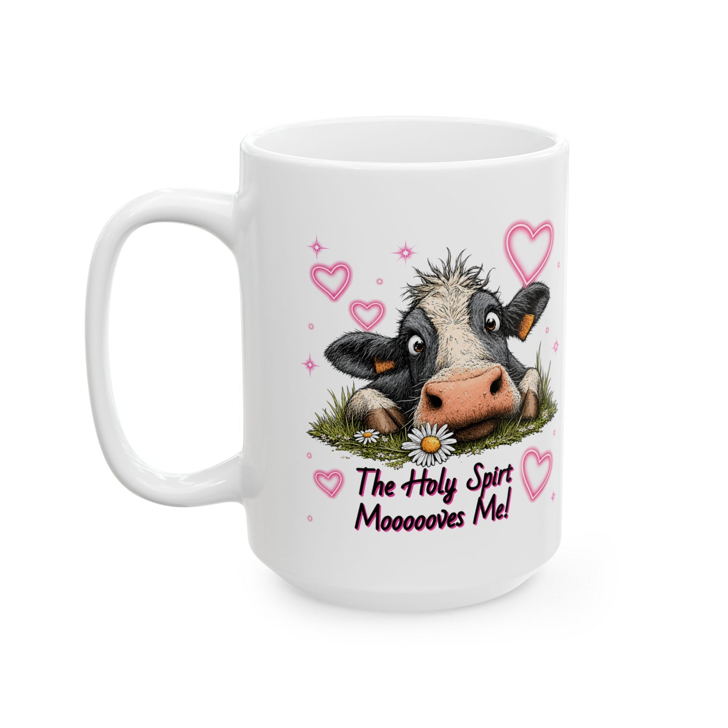 Holy Spirit Mug– Funny Faith-inspired Cow Design