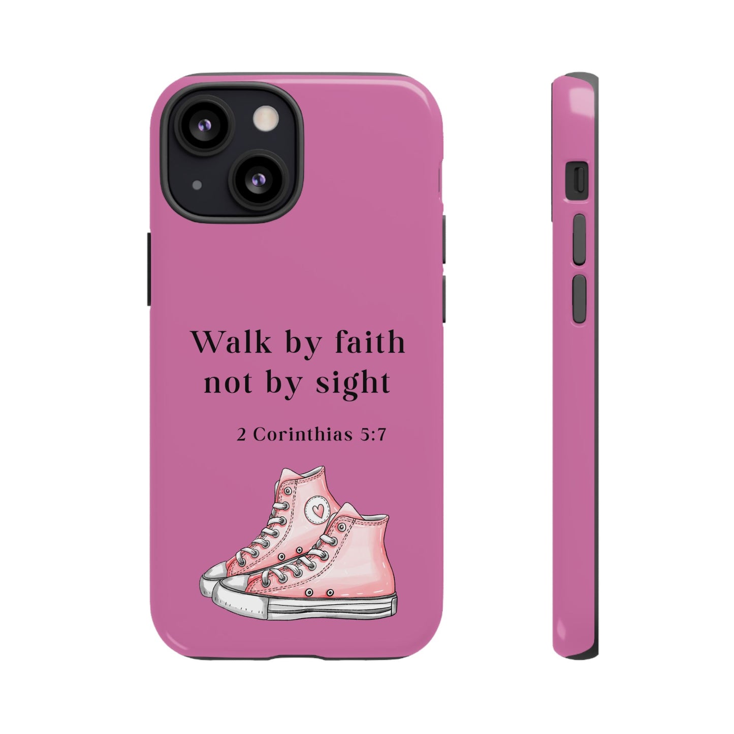 Cellphone Cae Faith-Inspired Phone Case Inspirational Gift Bible Verse Accessory Pink Converse Design Christian Phone Cover