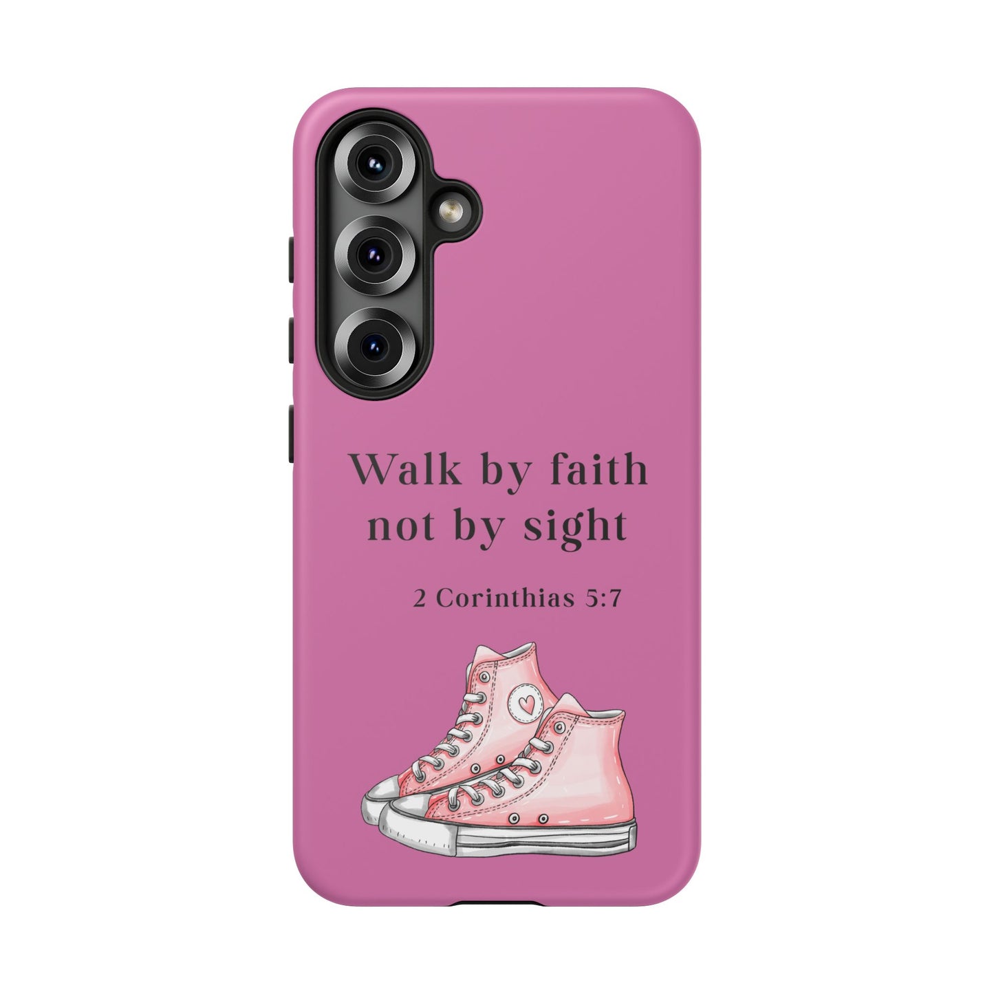 Cellphone Cae Faith-Inspired Phone Case Inspirational Gift Bible Verse Accessory Pink Converse Design Christian Phone Cover