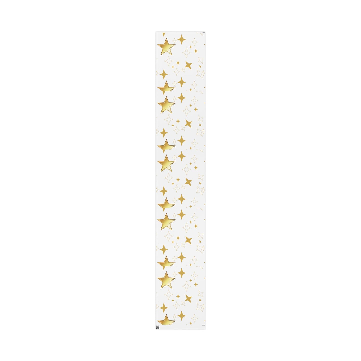 Gold Star Wrapping Paper Roll - Festive Birthday & Celebration Gift Wrap