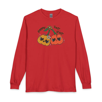 Happy Fall Y'all Pumpkin Long Sleeve Tee