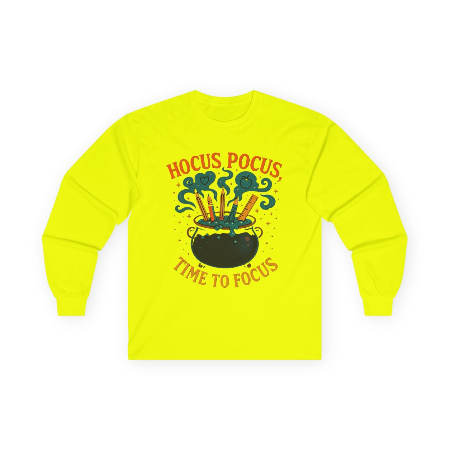 T-Shirt Hocus Pocus Long Sleeve Tee Halloween Shirt Funny Graphic Tee Autumn Fashion Unisex Casualwear Spooky Season Apparel