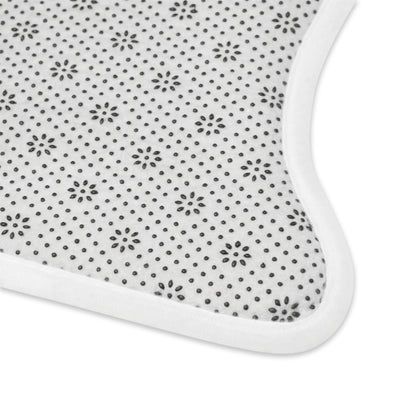 Pet Feeding Mat with Cute Dog Bones and Paws Perfect For Pet Lovers None Slip Floor Protection For Feeding Station