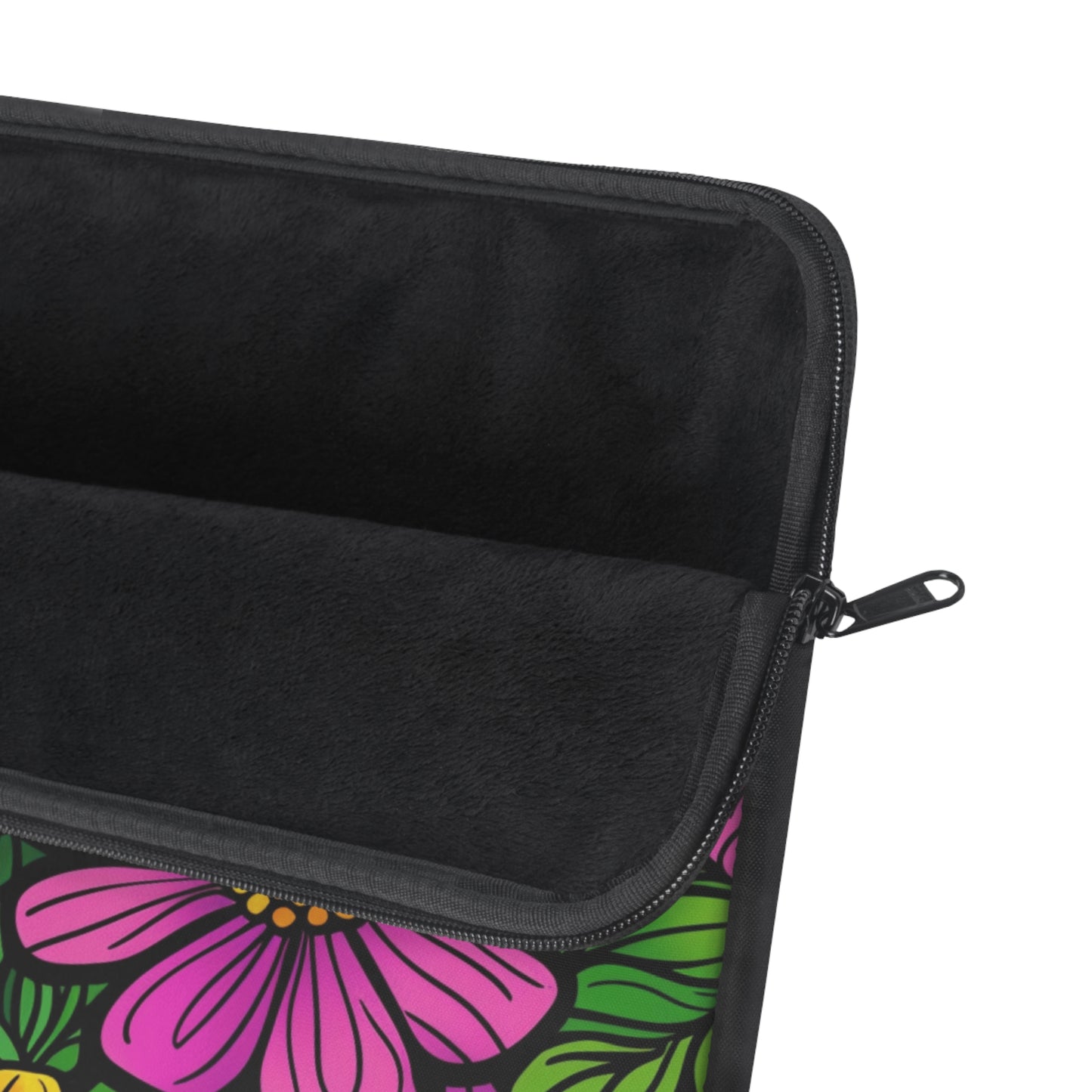 Floral Burst Laptop Sleeve — Colorful Daisy Print Protective Case