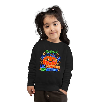 Lil' Pumpkin Big Attitude Toddler Sweatshirt
