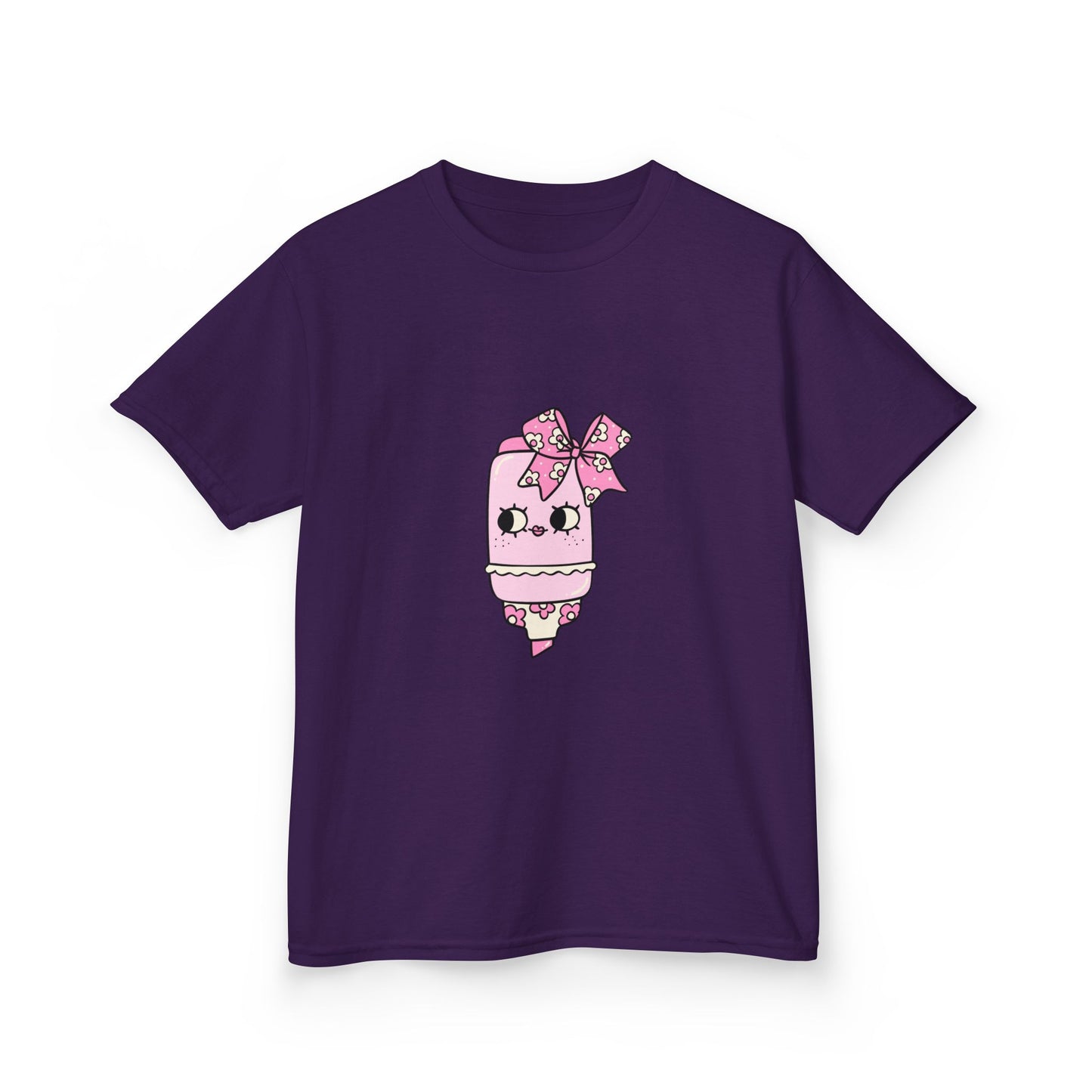 T-Shirt Kids Heavy Cotton™ Tee Fun Graphic Cute School Shirt Everyday Wear Coquette Design