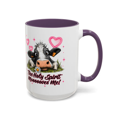 The Holy Spirit Moooves Me Coffee Mug