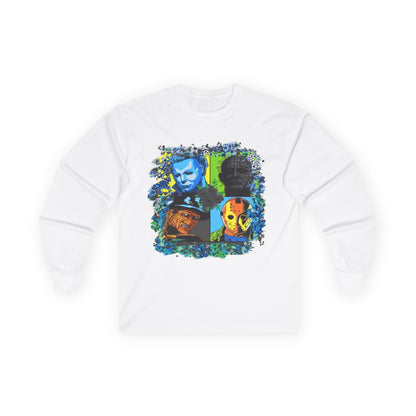T-Shirt Artistic Long Sleeve Tee Unique Graphic Apparel Unisex Casual Wear Gift for Art Lovers Eco-Friendly Fashion Comfortable Layering Halloween