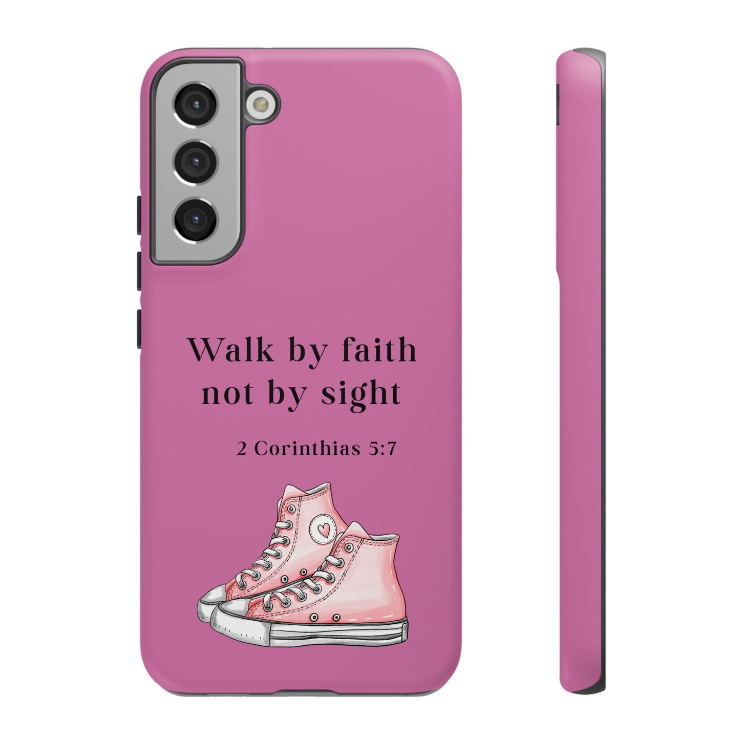 Cellphone Cae Faith-Inspired Phone Case Inspirational Gift Bible Verse Accessory Pink Converse Design Christian Phone Cover