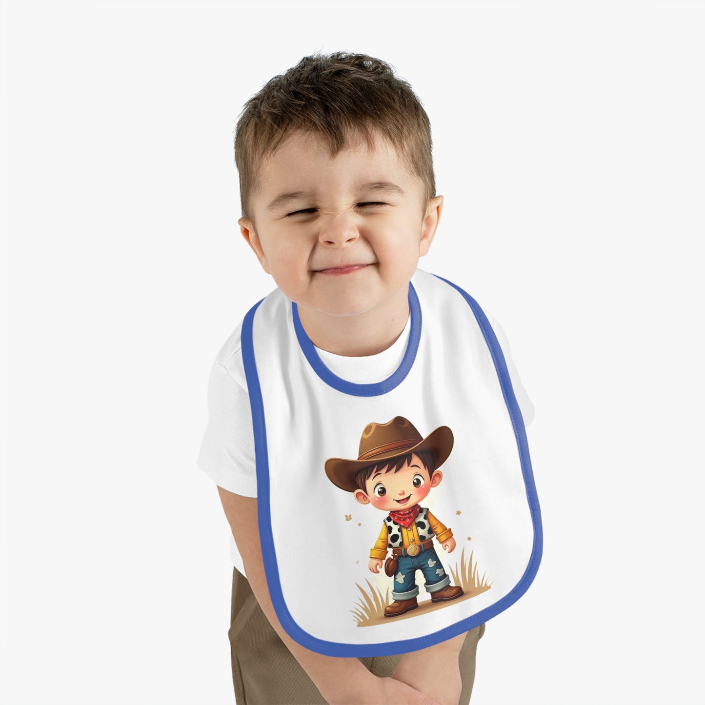Baby Cowboy Bib Adorable Bib for Toddlers Funny Baby Gift Cowboy Theme Nursery Cute Baby Accessories