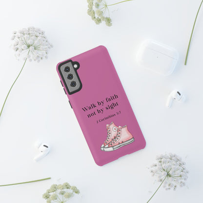 Cellphone Cae Faith-Inspired Phone Case Inspirational Gift Bible Verse Accessory Pink Converse Design Christian Phone Cover