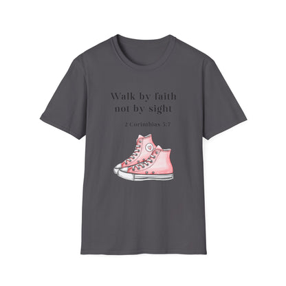 Faith-Inspired Unisex T-Shirt, Walk by Faith Tee, Christian Graphic Shirt, Inspirational Apparel, Casual Everyday Wear, Birthday Gift Idea