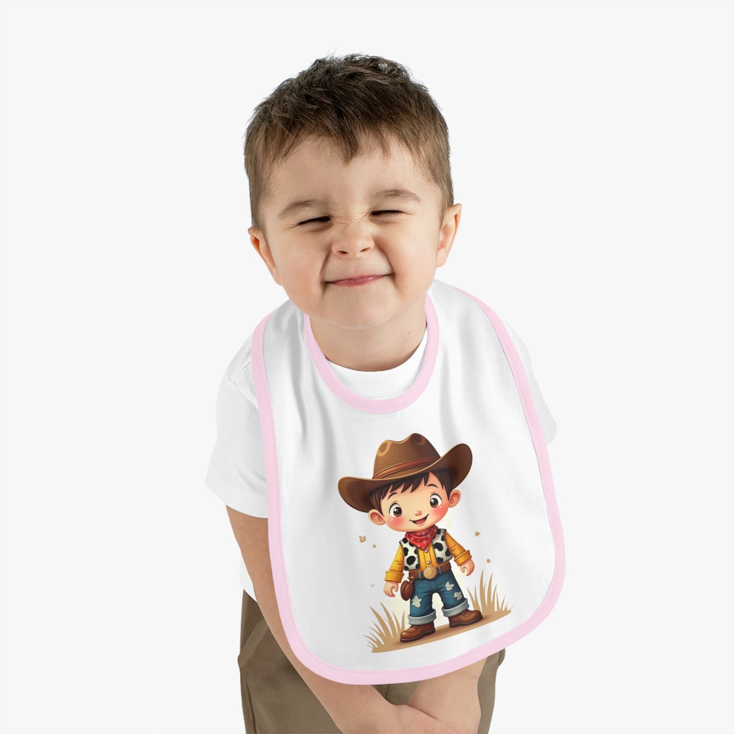 Baby Cowboy Bib Adorable Bib for Toddlers Funny Baby Gift Cowboy Theme Nursery Cute Baby Accessories