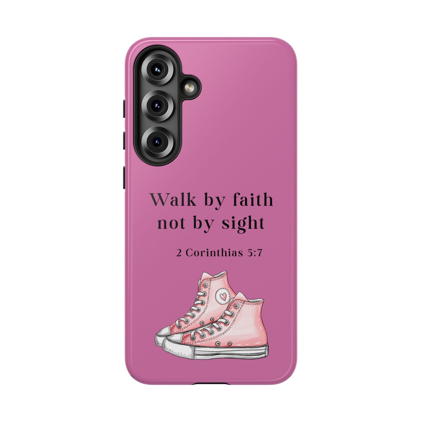 Cellphone Cae Faith-Inspired Phone Case Inspirational Gift Bible Verse Accessory Pink Converse Design Christian Phone Cover