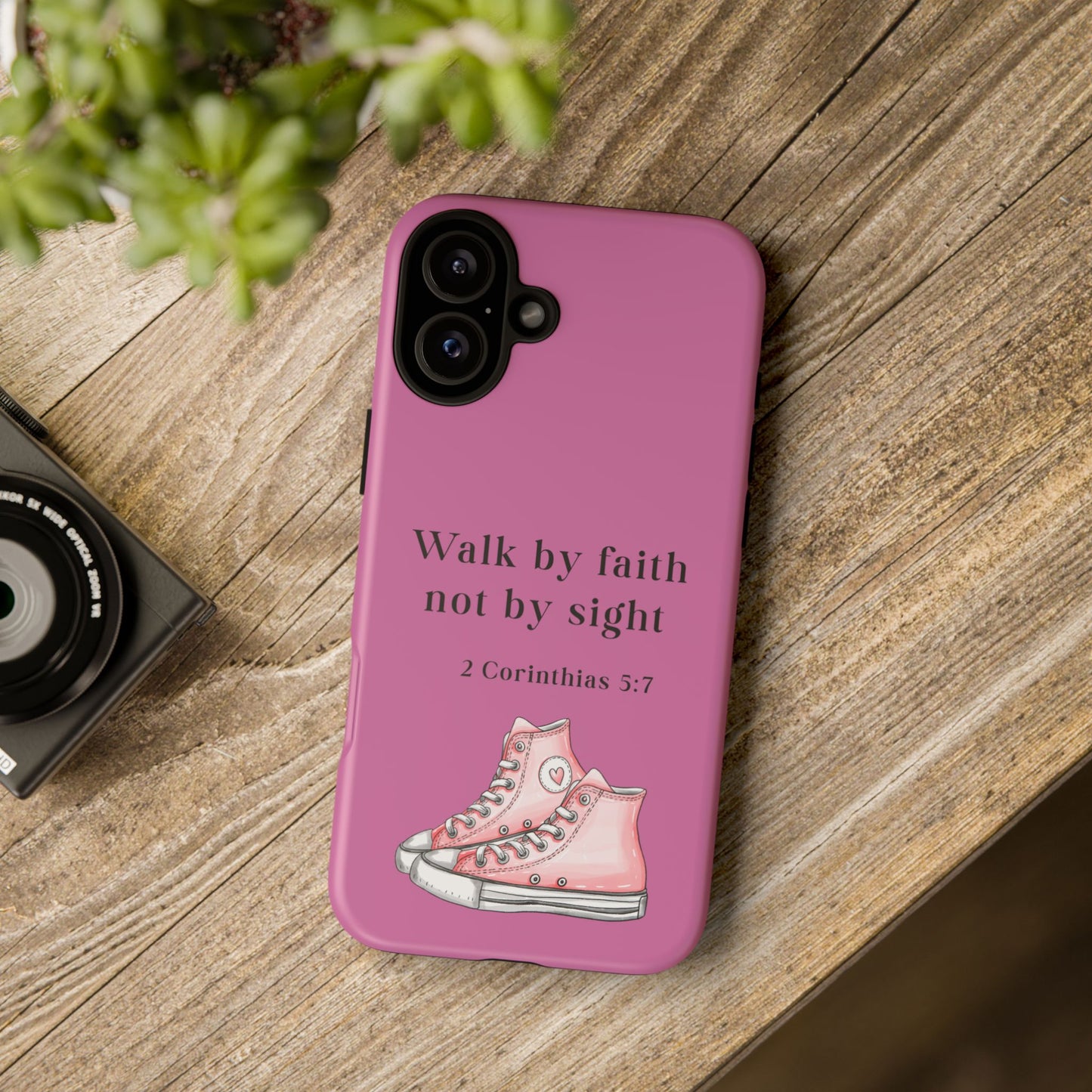 Cellphone Cae Faith-Inspired Phone Case Inspirational Gift Bible Verse Accessory Pink Converse Design Christian Phone Cover