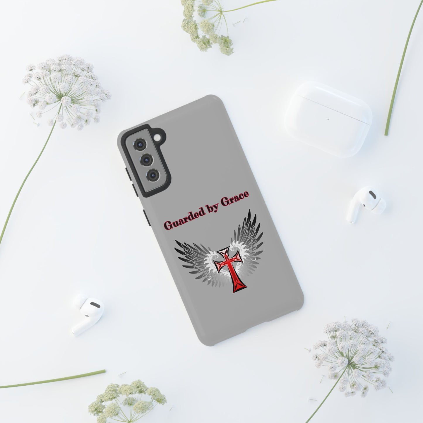 Cell Phone Case with Guardian Angel Design Tough Cases for Protection Spiritual Gifts Unique Accessories Personalized Tech
