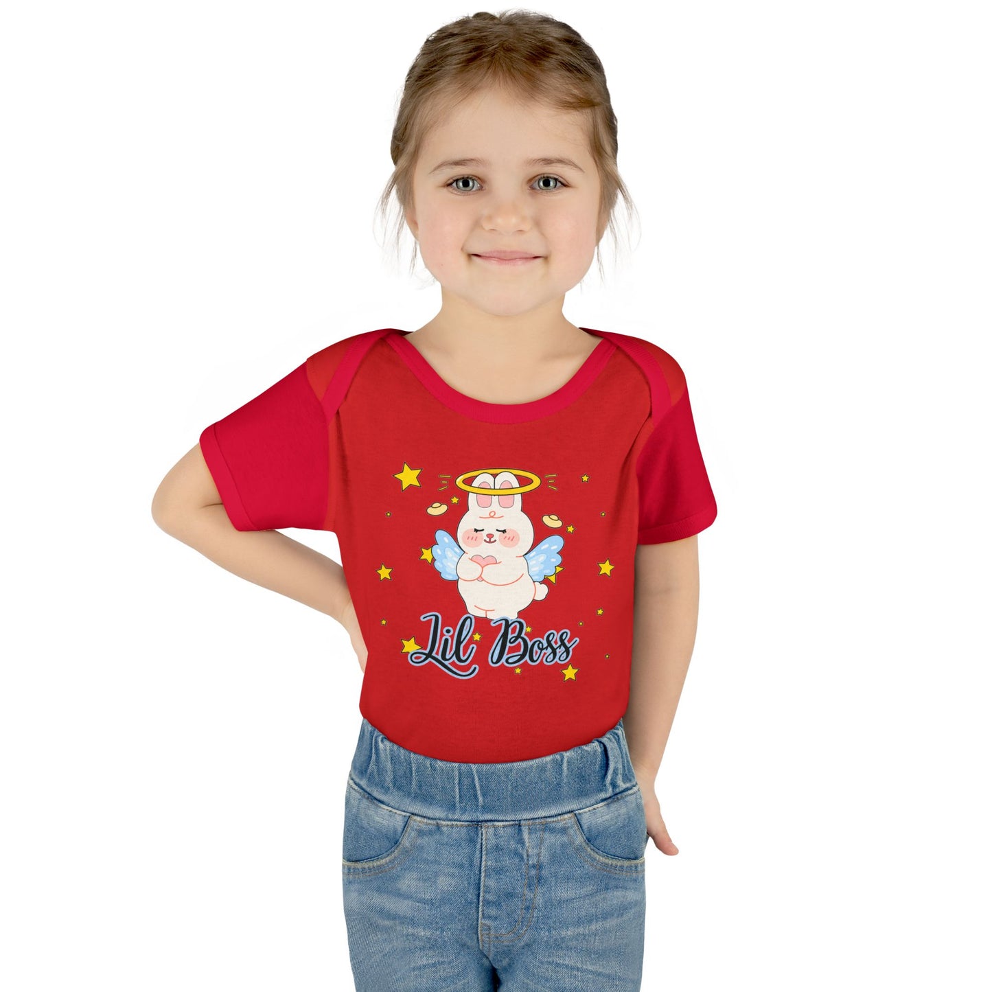 Lil Boss Angel Baby Bodysuit — Cute Infant Onesie