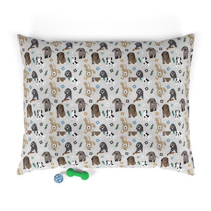 Pet Bed Cozy Cute Dog Pattern Dog Bed Puppy Nest Comfy Cat Bed Pet Decor for Home Gifts for Pet Owners Dog or Cat Lover's Pet Bed