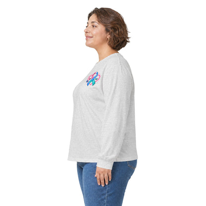 Thyroid Cancer Awareness Long Sleeve Tee – 'Stronger Than the Storm' Support Shirt