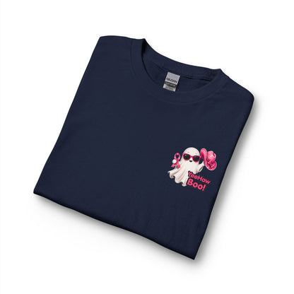 Breast Cancer Awareness Long Sleeve — "In October We Wear Pink" Ghost Tee