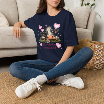Holy Spirit T-shirt – Funny Faith-inspired Cow Design in 100% Cotton
