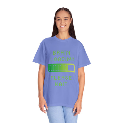 T-Shirt Loading Awareness T-Shirt - 8-bit Humor Gamer Gift Brain Loading Tee Unisex Graphic Shirt Quirky Humor Clothing