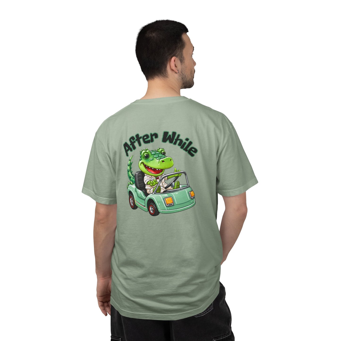 Later Gator After While Gator T-Shirt Cute Cartoon Alligator Scooter Tee Gift