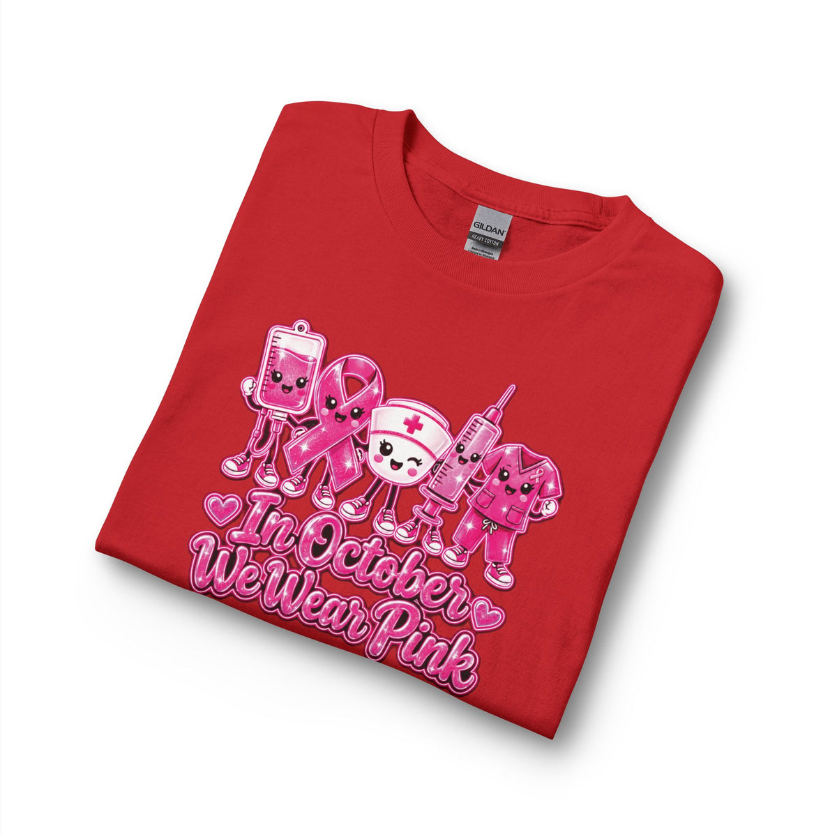 Breast Cancer Awareness Long Sleeve Shirt - "In October We Wear Pink"
