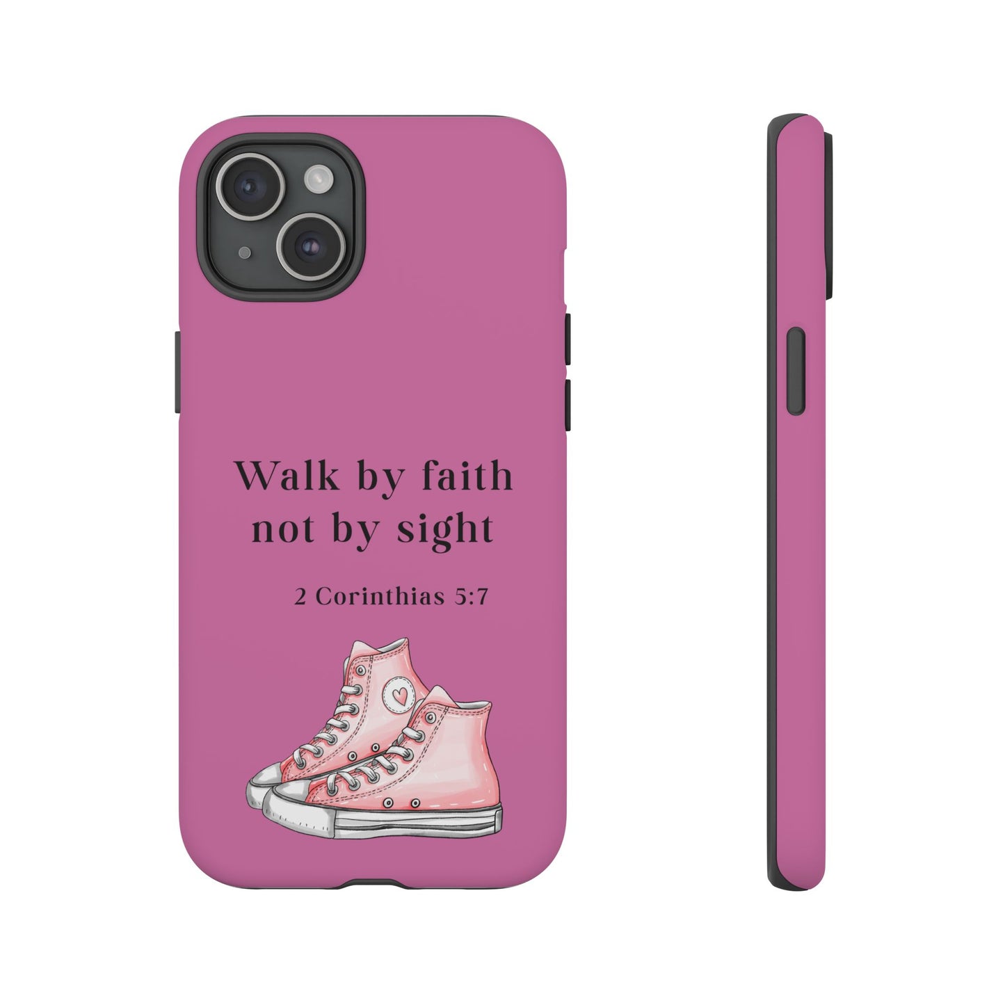 Cellphone Cae Faith-Inspired Phone Case Inspirational Gift Bible Verse Accessory Pink Converse Design Christian Phone Cover
