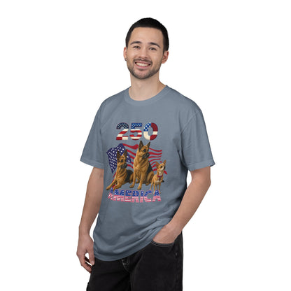 250 America German Shepherds Patriotic T-Shirt