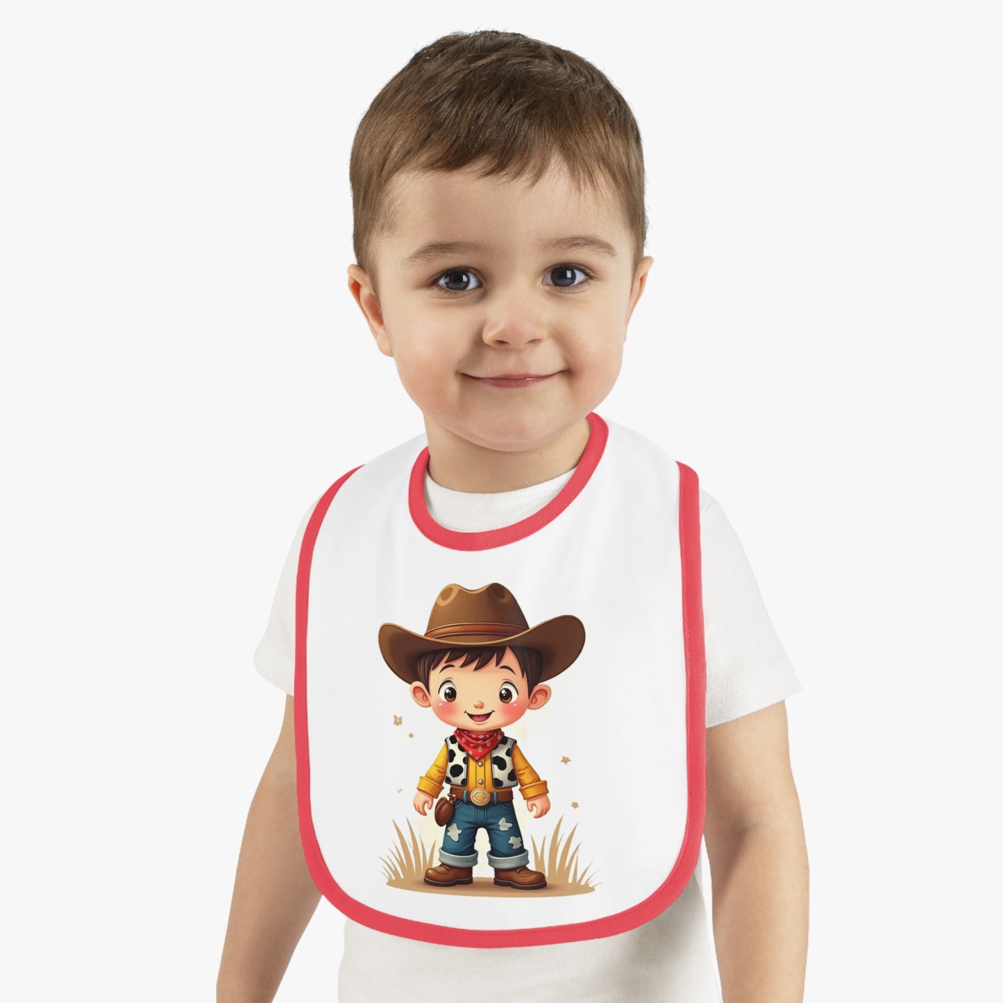Baby Cowboy Bib Adorable Bib for Toddlers Funny Baby Gift Cowboy Theme Nursery Cute Baby Accessories