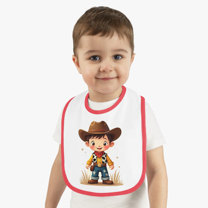 Baby Cowboy Bib Adorable Bib for Toddlers Funny Baby Gift Cowboy Theme Nursery Cute Baby Accessories
