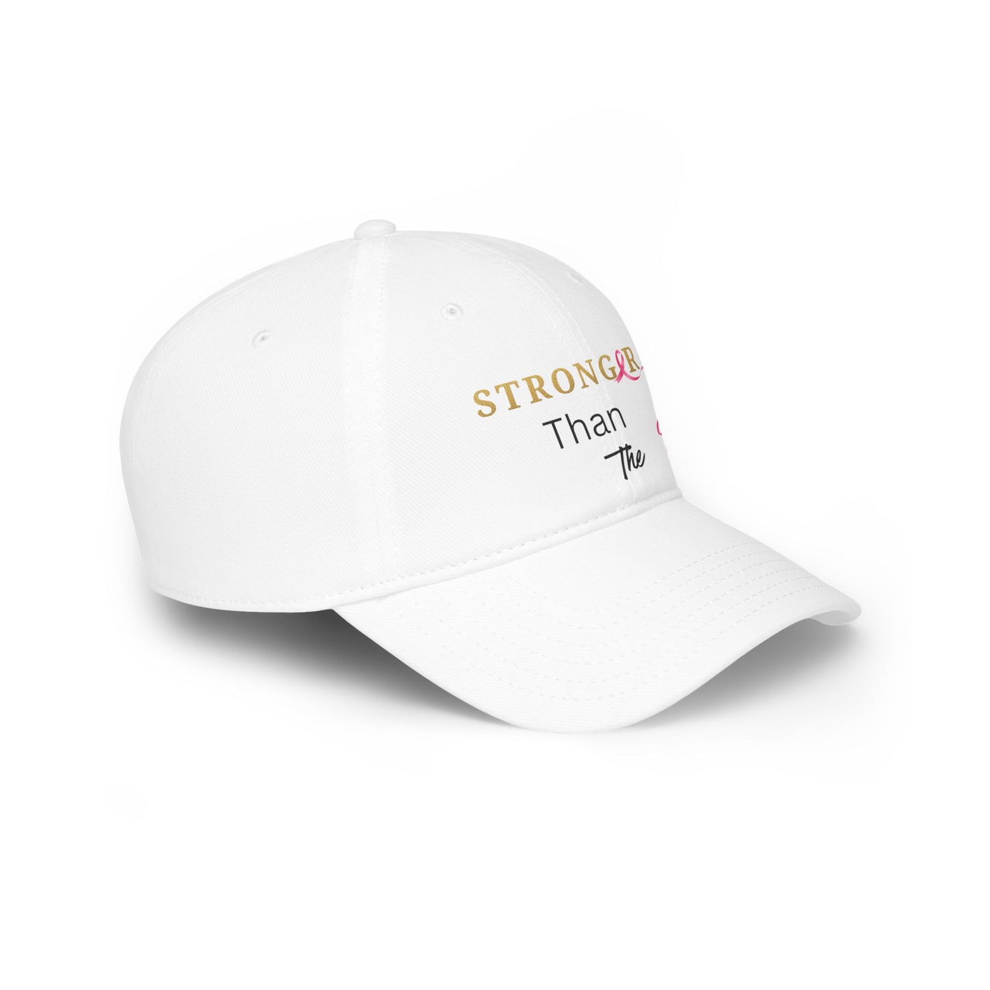 Baseball Cap Stronger Than The Storm Inspirational Low Profile Hat Cancer Awareness Gift
