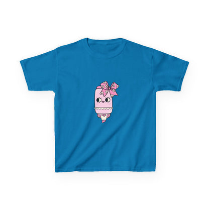 T-Shirt Kids Heavy Cotton™ Tee Fun Graphic Cute School Shirt Everyday Wear Coquette Design