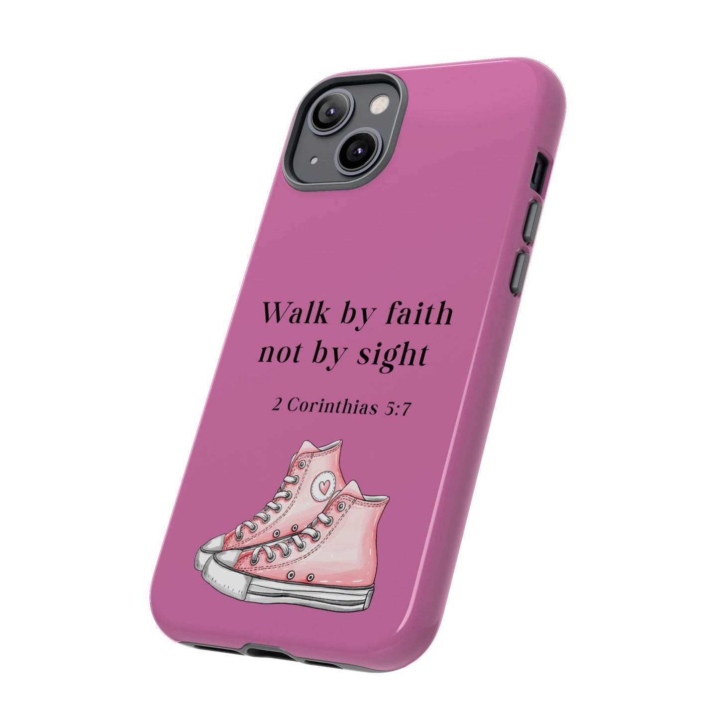 Cellphone Cae Faith-Inspired Phone Case Inspirational Gift Bible Verse Accessory Pink Converse Design Christian Phone Cover