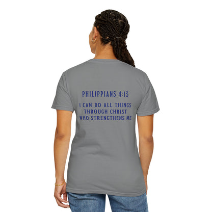 T-Shirt Inspirational Christian T-Shirt Cross & Philippians 4:13 Unisex Apparel Faith Tee Religious Gift Motivational Shirt