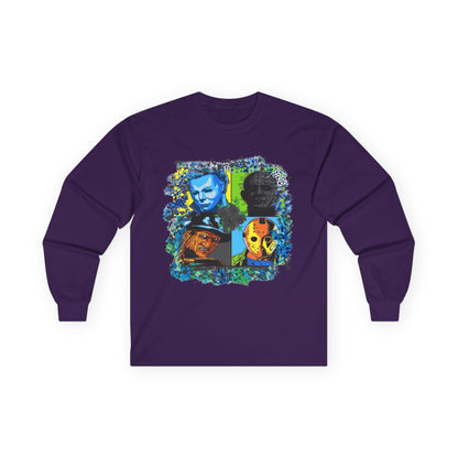T-Shirt Artistic Long Sleeve Tee Unique Graphic Apparel Unisex Casual Wear Gift for Art Lovers Eco-Friendly Fashion Comfortable Layering Halloween
