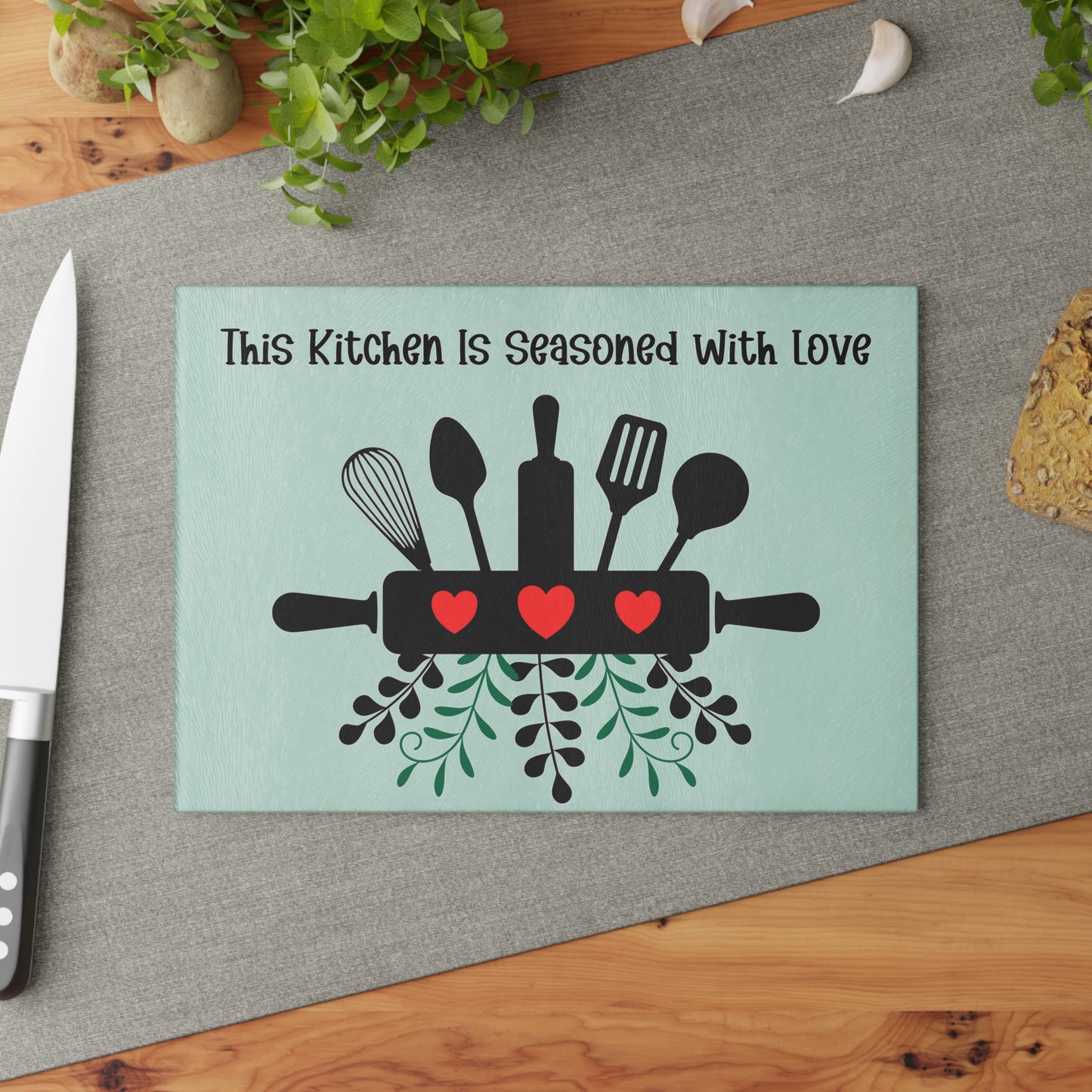 Farmhouse Kitchen Cutting Board Perfect for Home Chefs Housewarming Gifts Cooking Lovers Kitchen Decor Unique Gift Idea Charming cutting Board