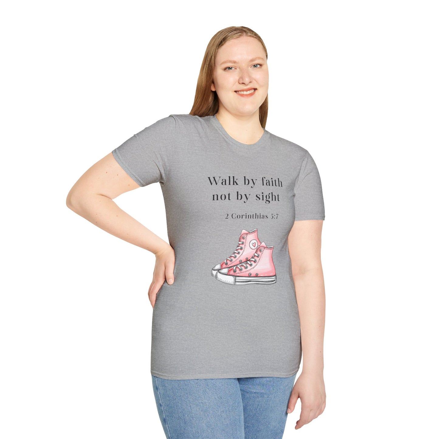 Faith-Inspired Unisex T-Shirt, Walk by Faith Tee, Christian Graphic Shirt, Inspirational Apparel, Casual Everyday Wear, Birthday Gift Idea