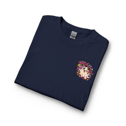 Halloween Long Sleeve Tee — "Just Here for the Boos" Ghost Party Shirt