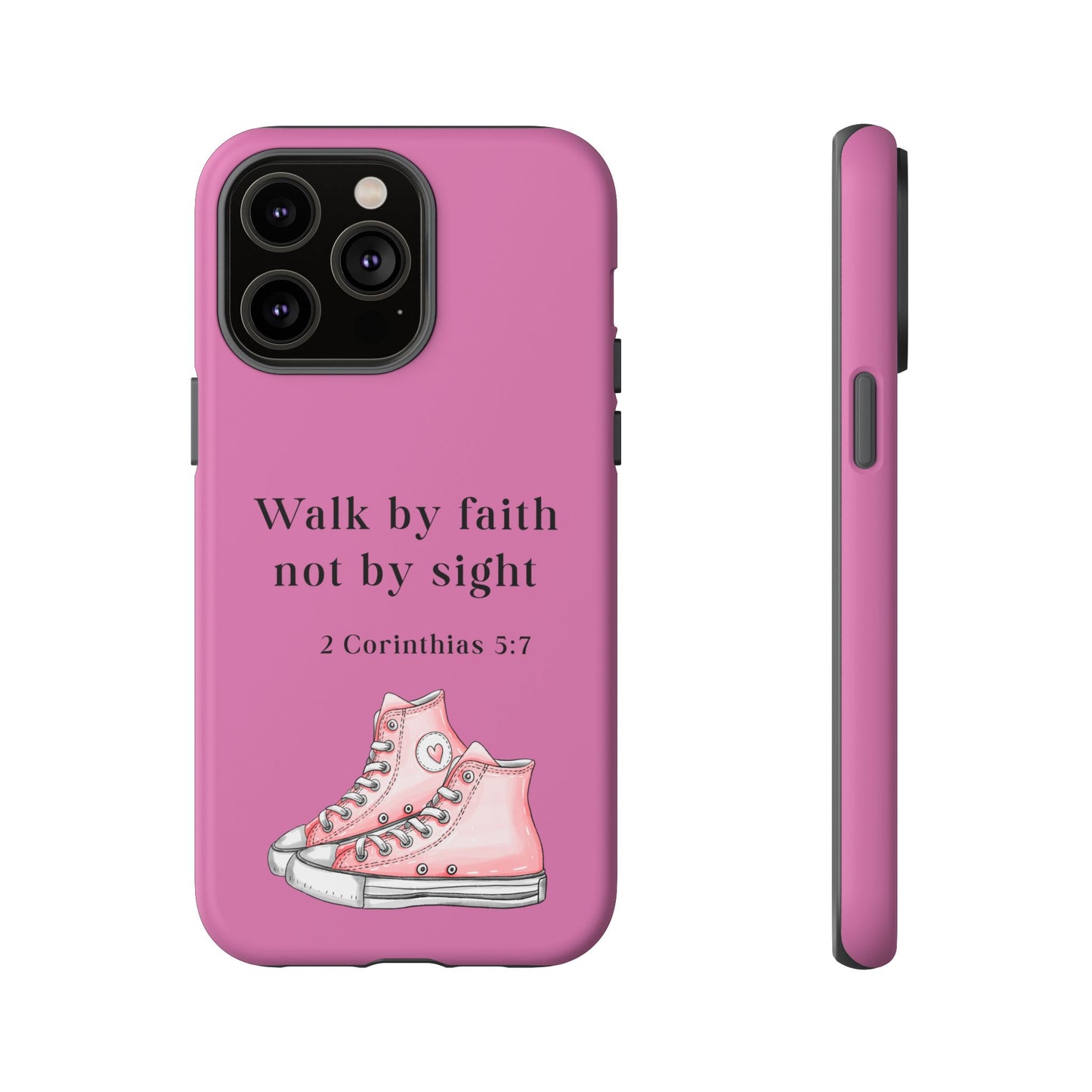 Cellphone Cae Faith-Inspired Phone Case Inspirational Gift Bible Verse Accessory Pink Converse Design Christian Phone Cover
