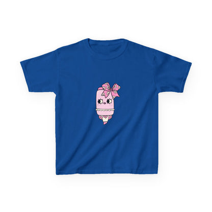 T-Shirt Kids Heavy Cotton™ Tee Fun Graphic Cute School Shirt Everyday Wear Coquette Design