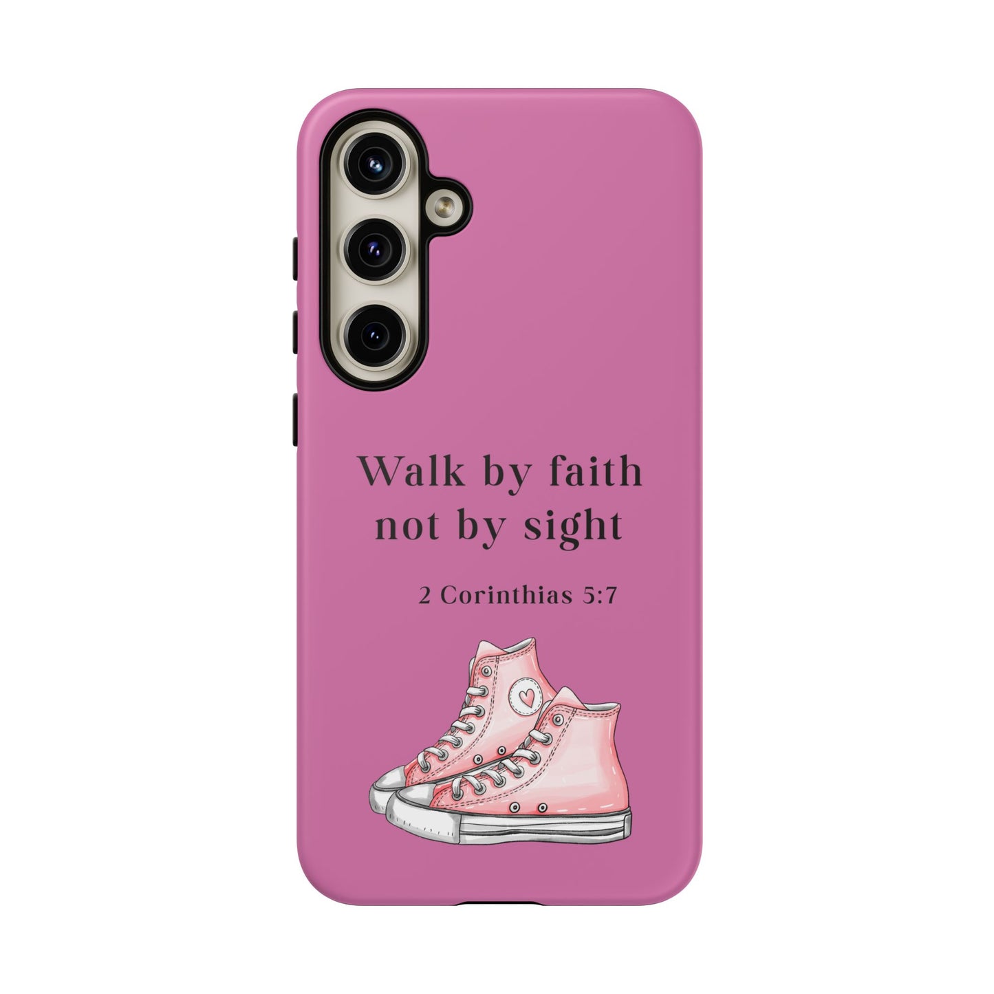 Cellphone Cae Faith-Inspired Phone Case Inspirational Gift Bible Verse Accessory Pink Converse Design Christian Phone Cover