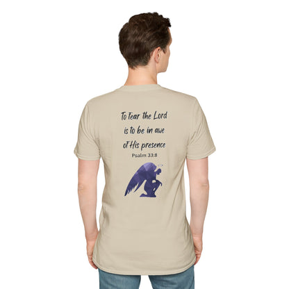 T-Shirt Unisex Softstyle T-Shirt with Inspirational Psalm Design Motivational Tee Christian Apparel Faith-Based Gift Casual Wear