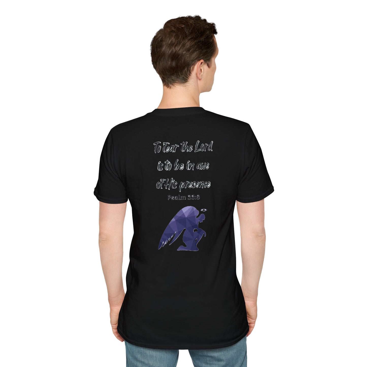 T-Shirt Unisex Softstyle T-Shirt with Inspirational Psalm Design Motivational Tee Christian Apparel Faith-Based Gift Casual Wear
