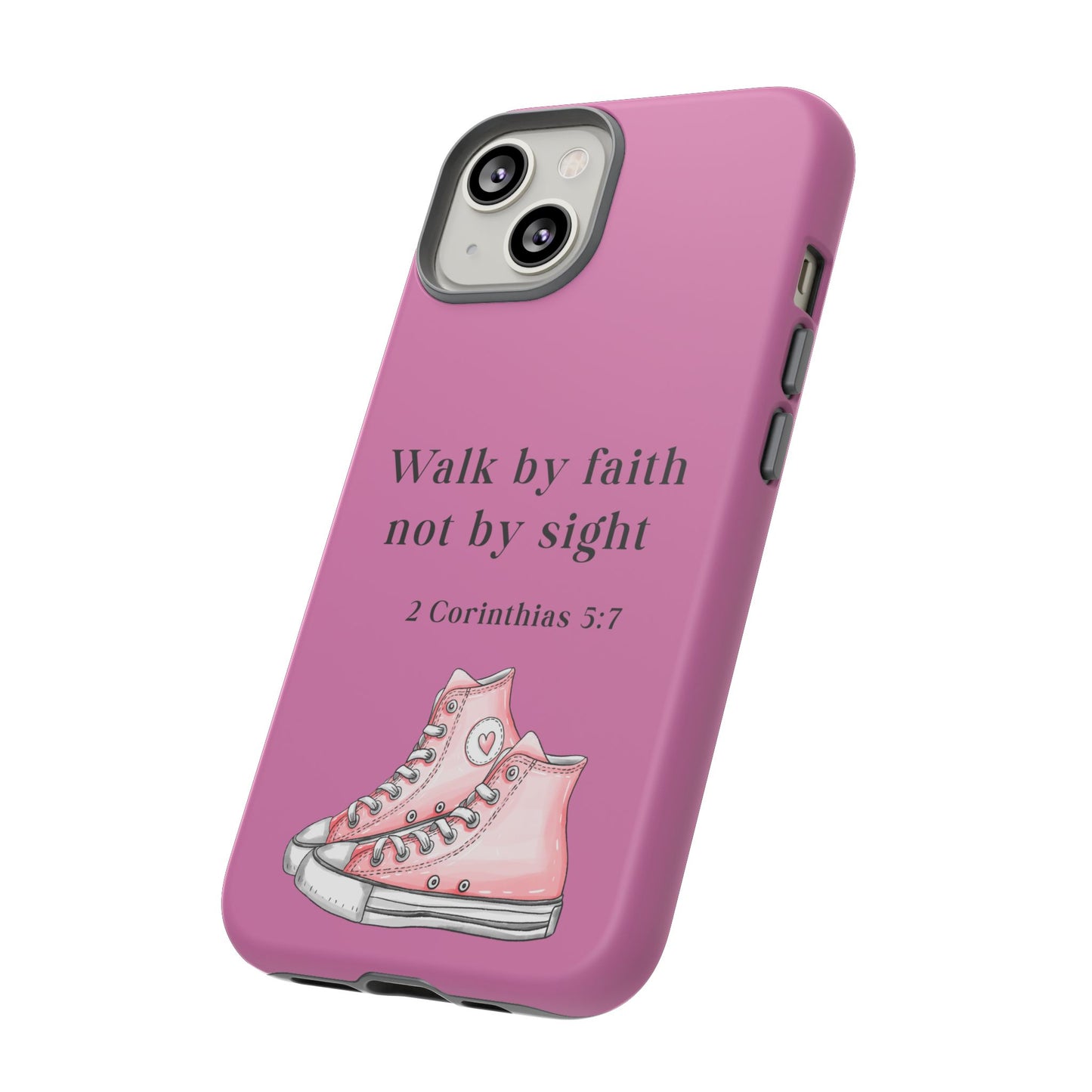 Cellphone Cae Faith-Inspired Phone Case Inspirational Gift Bible Verse Accessory Pink Converse Design Christian Phone Cover